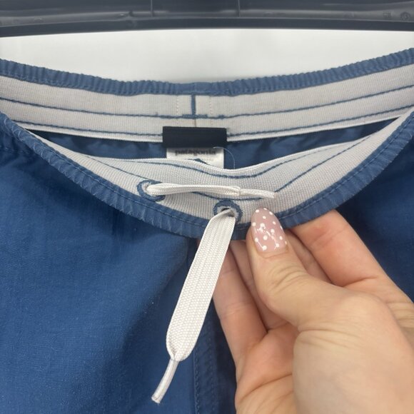 Patagonia Nylon Shorts Blue Womens Size Small Drawstring Waist - Picture 4 of 11